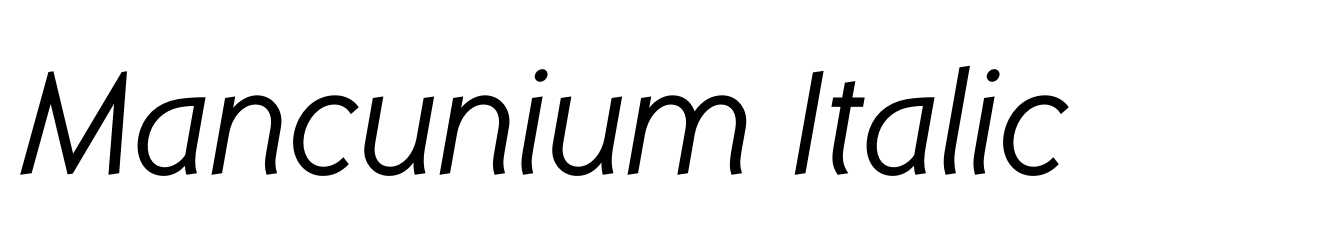 Mancunium Italic